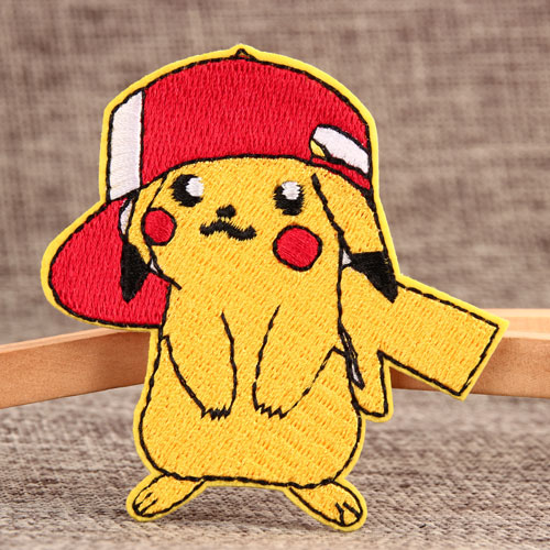 Cute Pikachu Embroidered Patches