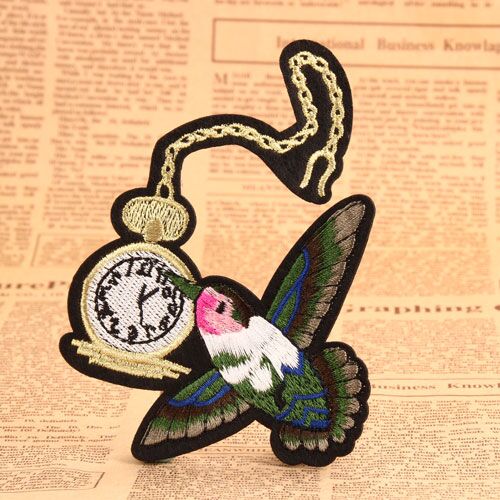 Time Bird Embroidered Patches