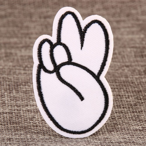 V-sign Custom Made Patches  