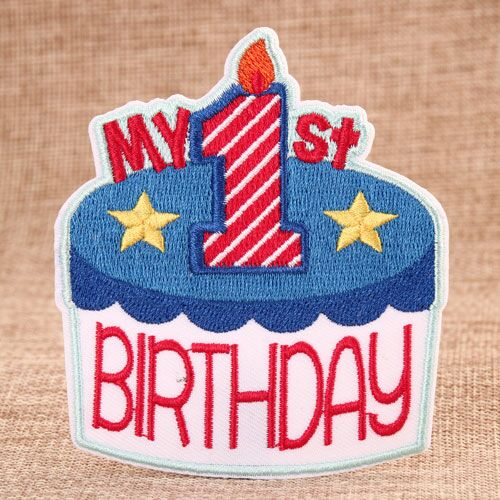 Birthday Cake Custom Embroidered Patches