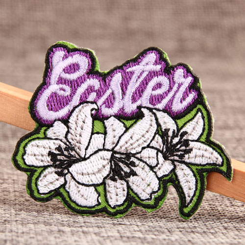 Lily Flower Embroidered Patches