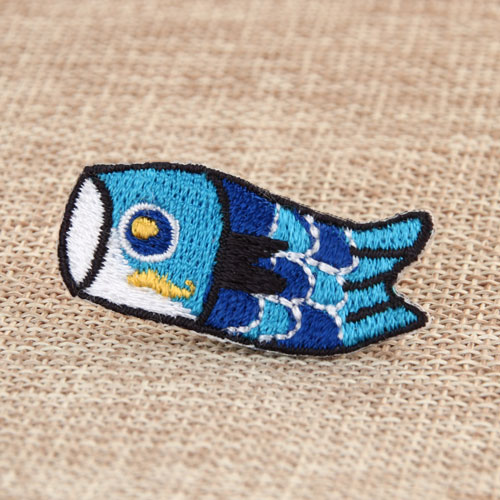 Blue Fish Custom Embroidered Patches