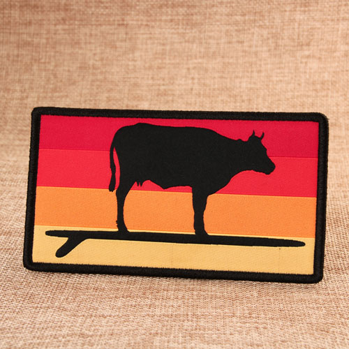 Standing Bull Custom Woven Patches