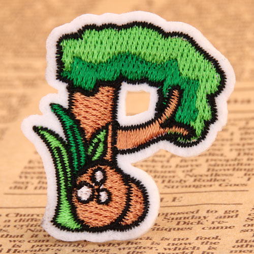 Green Sapling Custom Sew On Patches 