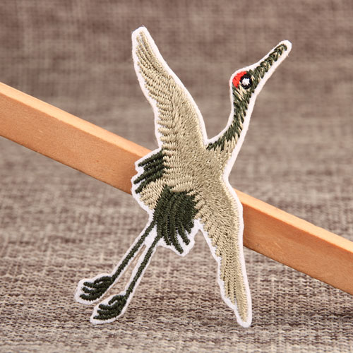  Red-crowned Crane Custom Patches 