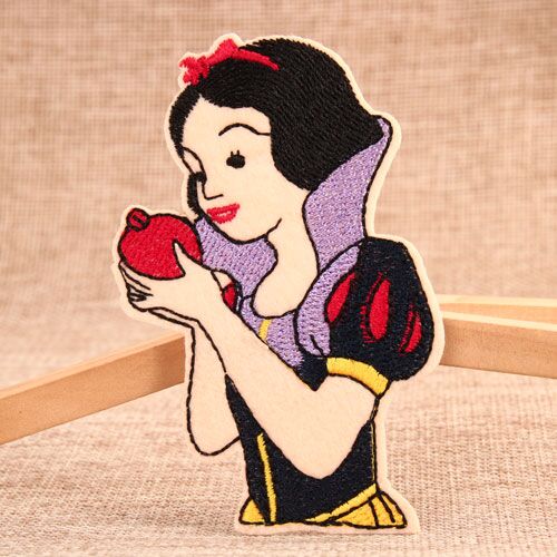 Snow White Vintage Embroidered Patches