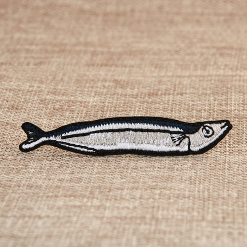 Salted Fish Iron On Embroidered Patches