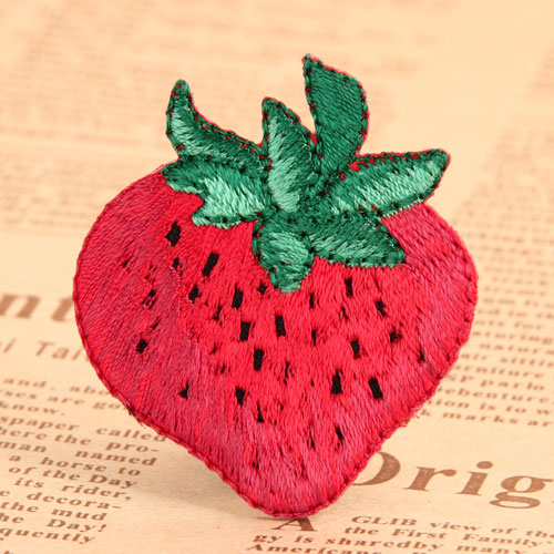 Strawberry Custom Embroidered Patches