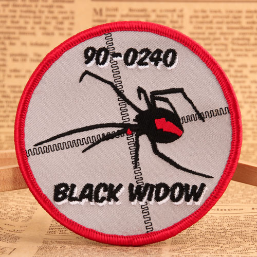 Black Widow Cool Embroidered Patches