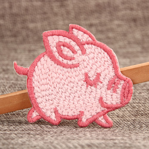 Pink Pig Fashion Embroidered Patches