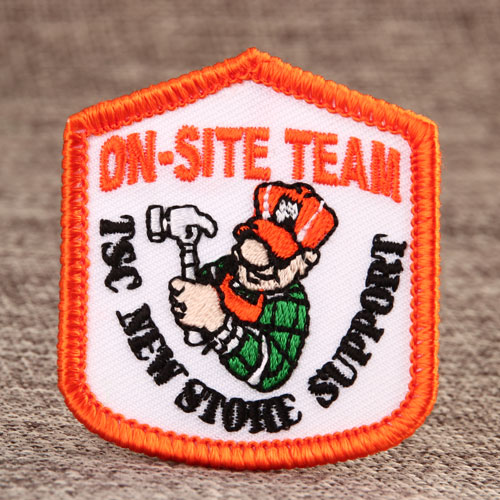 On-Site Team Custom Made Patches for Clothes