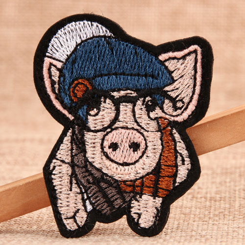  Fashion Pig Embroidered Patches No Minimum