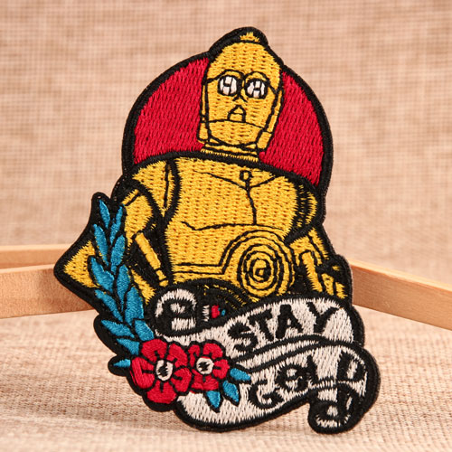 Cool Robot Custom embroidered Patches