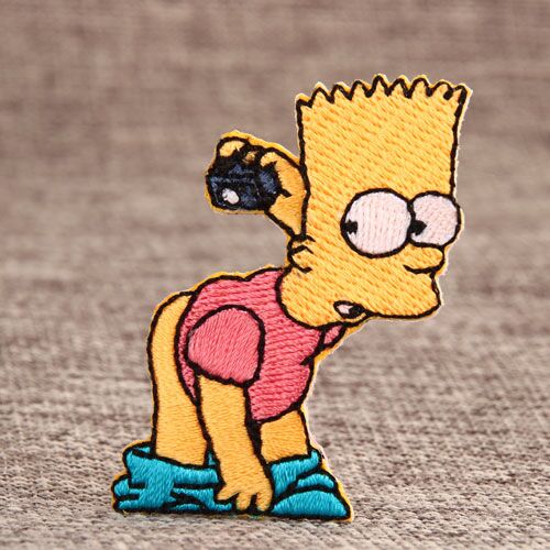 Bart Simpson Custom Embroidered Patches