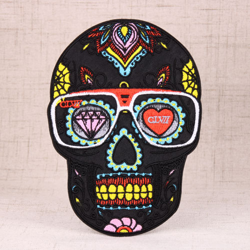 Glasses Skull Cool Patches