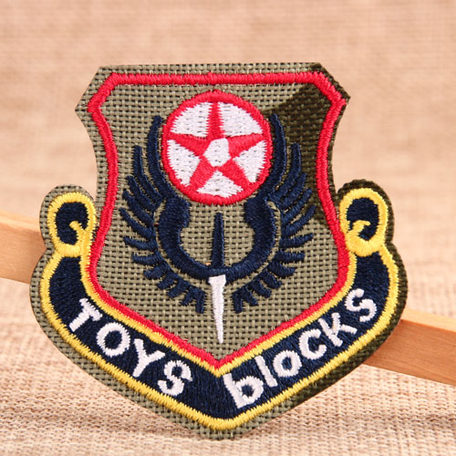 Toys Blocks Iron On Embroidered Patches