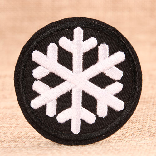 Snowflake Iron On Logo Patches