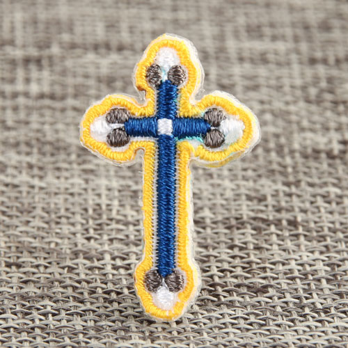 Crucifix Embroidered Patches